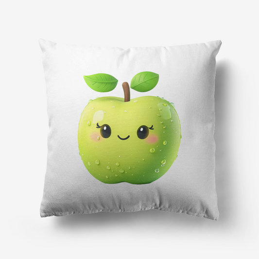 Cute Green Apple Pillow - Oddemy Fruit Squad