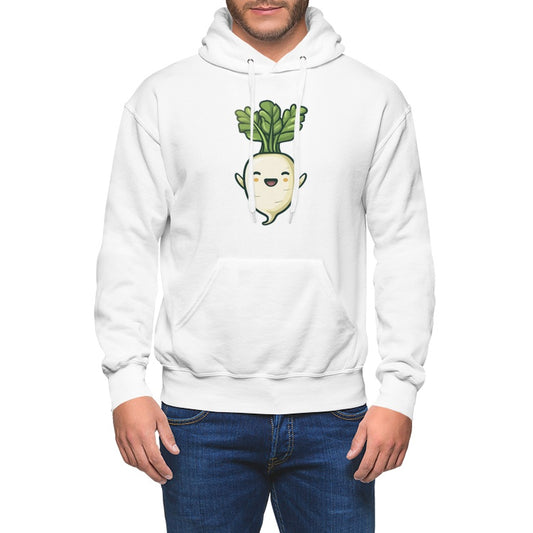 Happy Radish Cartoon Character - Veggie Vibes by Oddemy