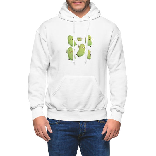 Funny Pickle Characters  Hoodie - Veggie Vibes by Oddemy